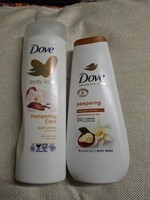 2x Dove Pampering Range 225ml Body Wash And 250ml Body Lotion