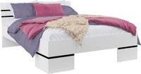 Doppelbett Bettgestell Bett Futonbett 160X200Cm Weiß 81580460