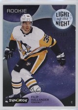 2022 Upper Deck Synergy Light Up The Night Rookies Blue /399 Filip Hallander 0p6