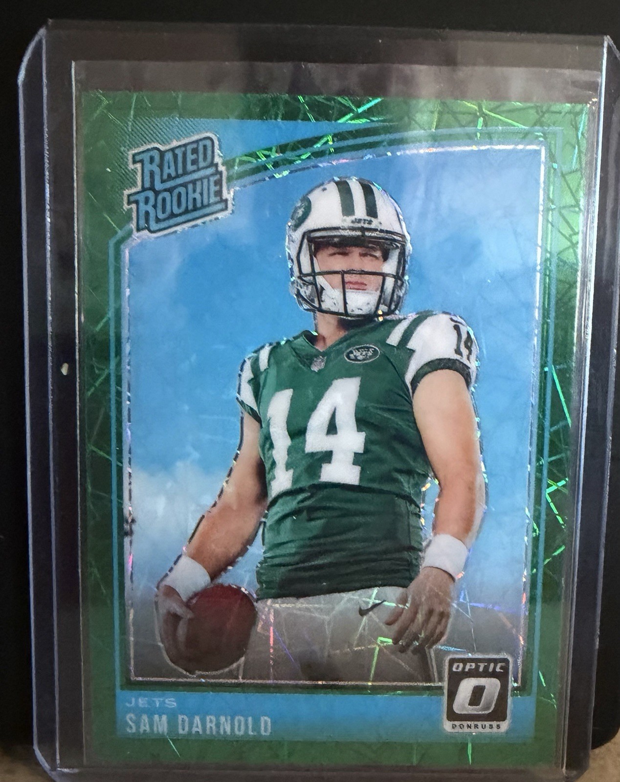 2018 Donruss Optic - Rated Rookie Sam Darnold #151 Green Velocity Prizm (RC)