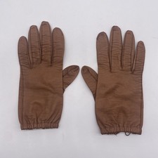 Vintage LeGrand Brown Leather Gloves Made In France Size 6 1/2