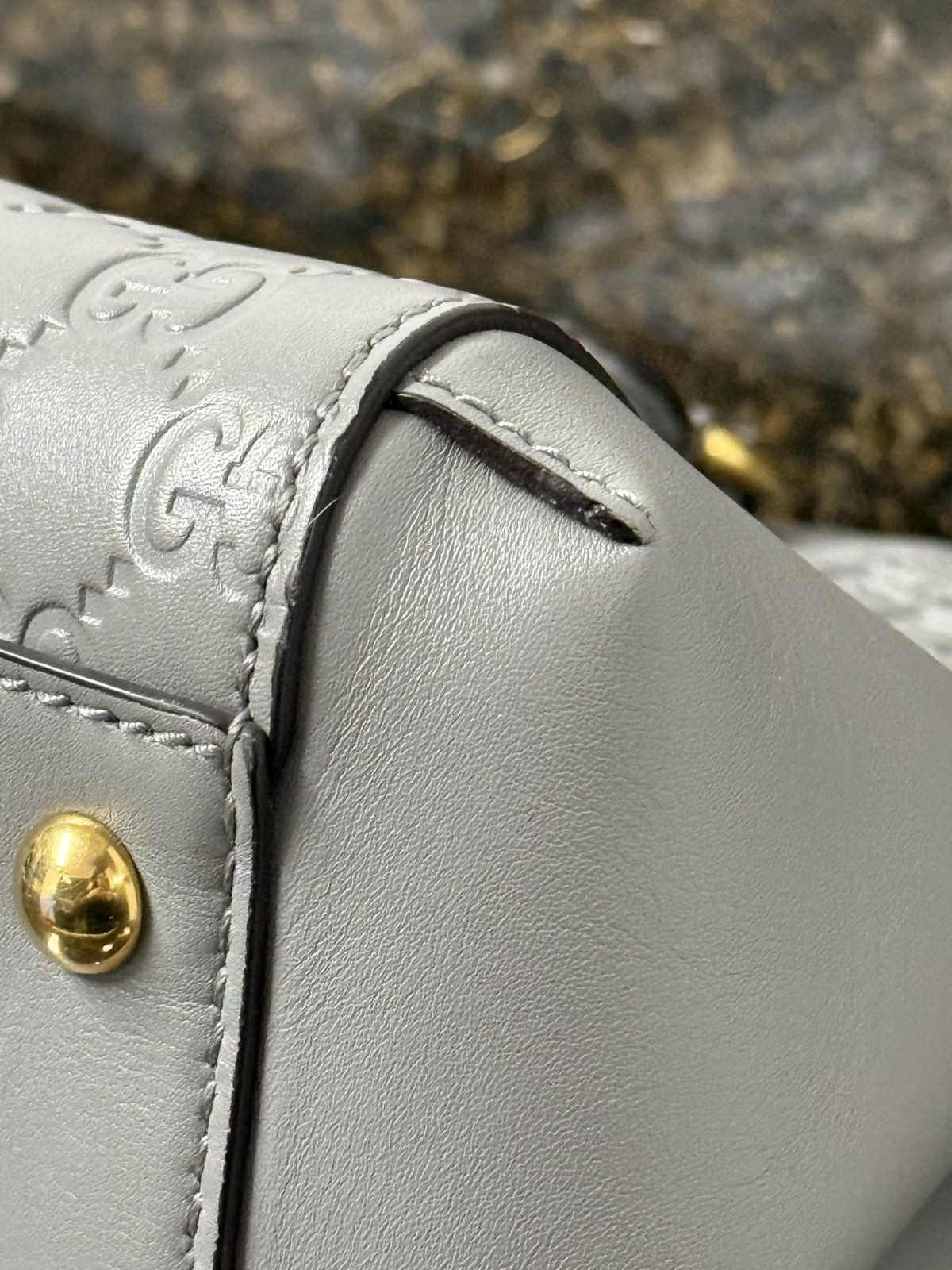 Gucci Signature Convertible Bag Guccissima Leather Large thumbnail 15