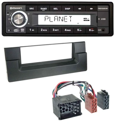 Continental USB 1DIN AUX DAB MP3 Autoradio für BMW 5er (E39) X5 (E53) Rundpin - Bild 1 von 4