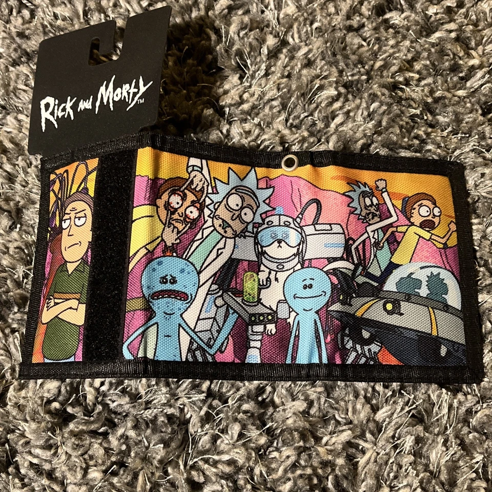 NWT Cartoon Networks Adult Swim Rick and Morty Mr. Meeseeks Tri-Fold Wallet - Image 3 of 4
