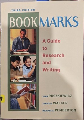 Pearson Longman Bookmarks: A Guide to Research and Writing 3rd Ed Paperback 2003