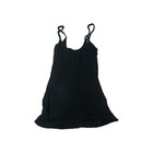 Fox Racing Vintage Y2k Tank Top Size Small Black Ribbed with Metal Fox Logo USA