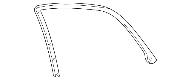 Burlete superior de puerta trasera derecha para Ford Taurus 1996-2007 (N/P 2F1Z5425324AB)