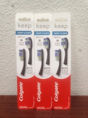 Colgate 360 Floss Tip 2 Pack Replacement Toothbrush Heads Refills Lot Of 3 New