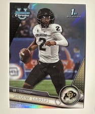 Topps 2023 Bowman Univ Chrome Shedeur Sanders #16 Refractor Rookie Football