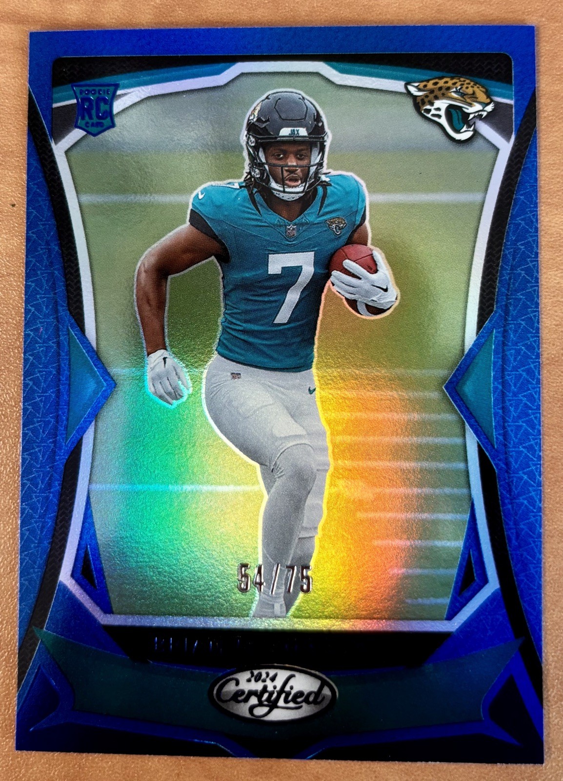 2024 Certified Rookies Brian Thomas Jr. #117 Mirror Blue  /75  (RC) Color Match