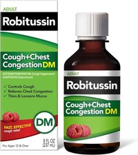 Robitussin Cough and Chest Congestion DM, Suppressant 8 Fl Oz