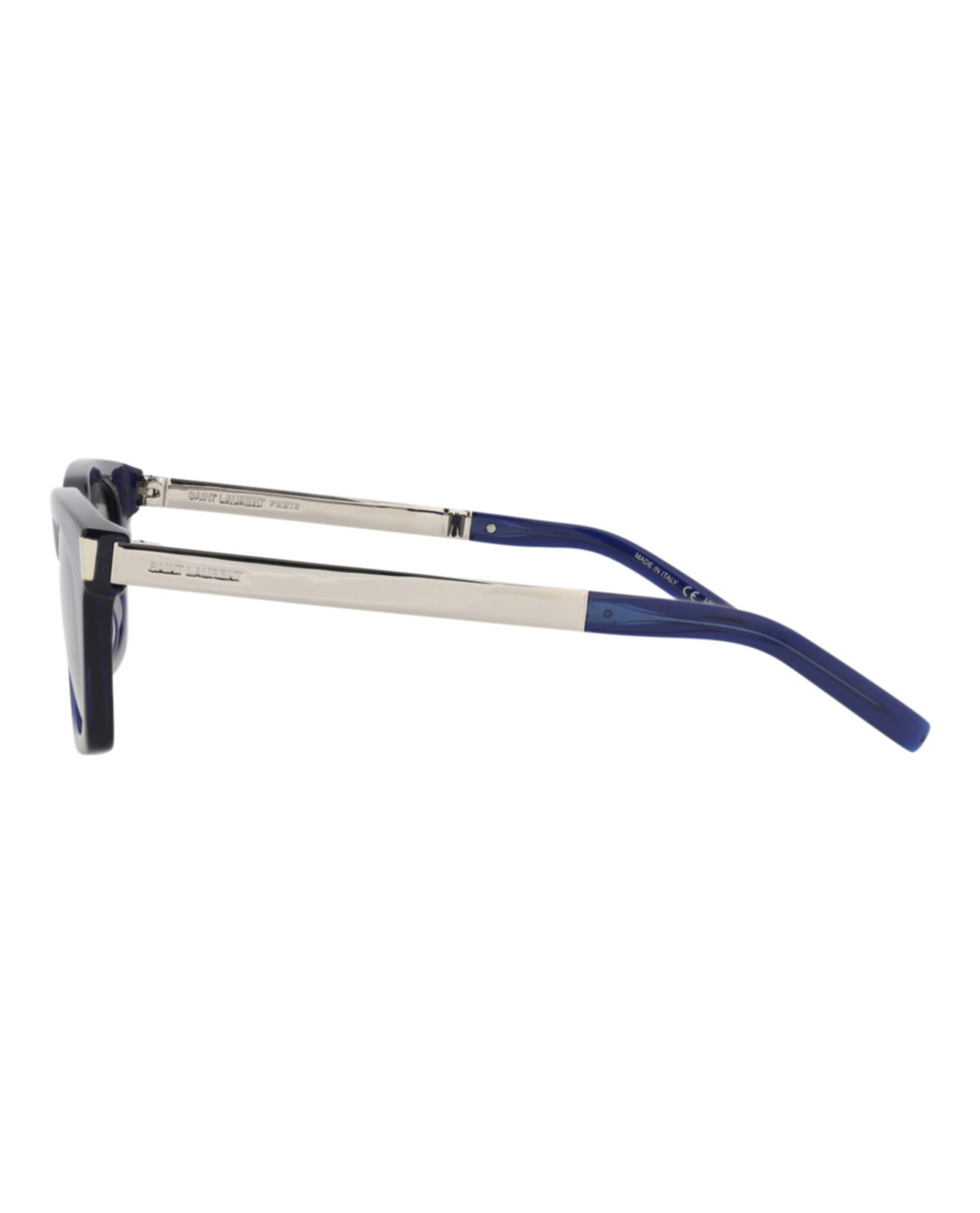 Saint Laurent Unisex Quadrato Rettangolo Blu Argento Argento Fashion Designer