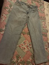 Vintage Levis 505 Jeans Mens 34x30 Light Wash Straight Leg Made in USA 90s