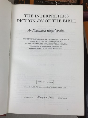 The Interpreter's Dictionary of the Bible Complete 5-Volume Set 1962/1976 - Picture 9 of 21
