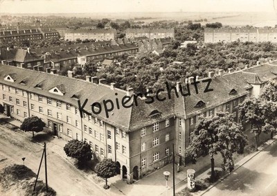Postcard GDR - Weißenfels view from skyscraper Merseburger & Gustav-Freytag-Straße ~ 1969