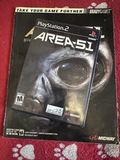 Area 51 (Sony PlayStation 2, 2005) PS2 CIB W/ Official Strategy Game Guide Great