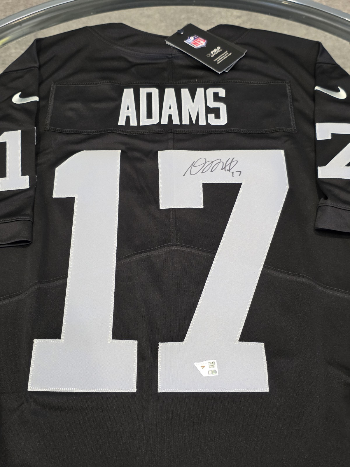 Davante Adams Autographed Signed Los Angeles Raiders / Jersey FANATICS Las Vegas Raiders Jersey 