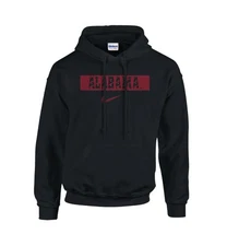 Alabama Crimson Tide Inspired Hoodie Unisex Black S–3XL Reprint