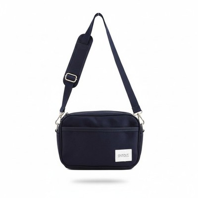 GANT Essential Schultertasche Damen Tasche OS Abend blau verstellbarer Riemen Logo *