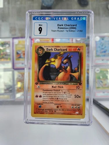 2000 CGC 9 MINT DARK CHARIZARD TEAM ROCKET UNLIMITED 21/82 G6692