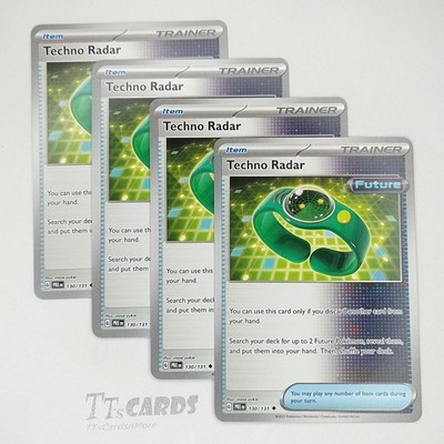 Techno Radar 130/131 x4 Playset 4x Pokemon TCG SV Prismatic Evolutions PRE
