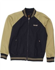 WOOLRICH Giacca Bomber Ragazzo 11-12 Anni Blu Navy Colorblock Nylon BD85