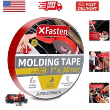 Super Strength Automotive Molding Tape, Gray, 1-Inch x 30-Foot, Double Sided ...