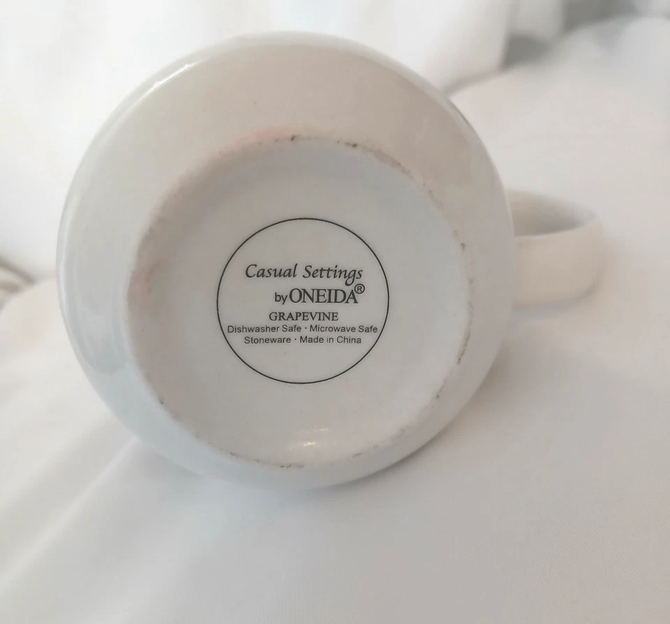 Oneida Juego de 6 Tazas de Vid Ajustes Casuales Foto 2 de 2