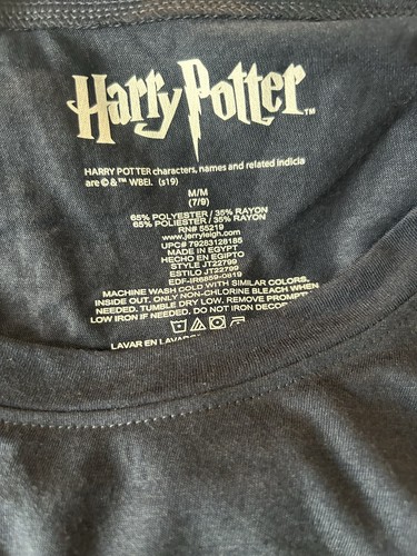 Kids Harry Potter Navy Tshirt Youth M 7/9 Expecto Patronum Diffindo Expulsio - Picture 3 of 3