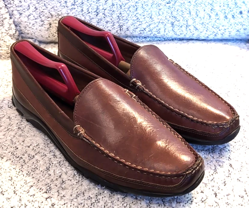 Allen Edmonds Boulder Mocasín de Conducción Veneciano Para Hombre Marrón Mocasín Talla 10 D Zapato Foto 2 de 4