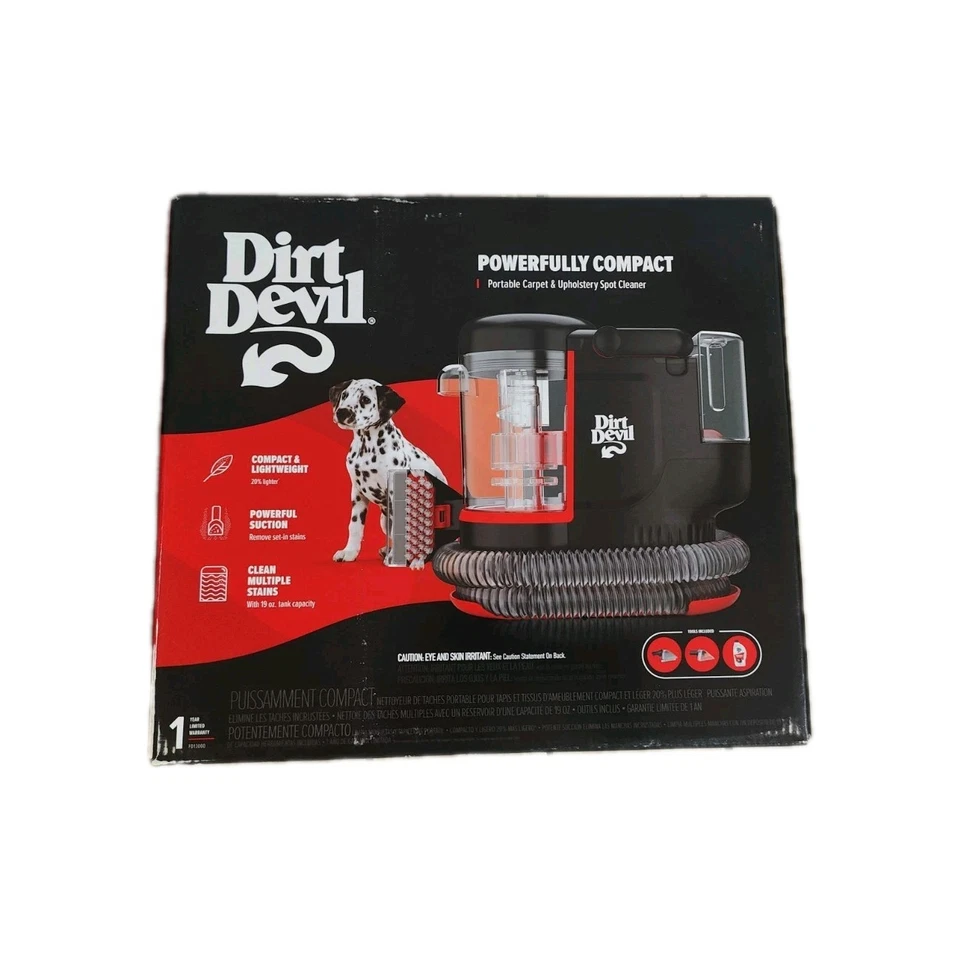 Limpiador compacto de manchas de alfombras y tapicería Dirt Devil tanque ligero de 20 oz ¡Nuevo!! Foto 3 de 4