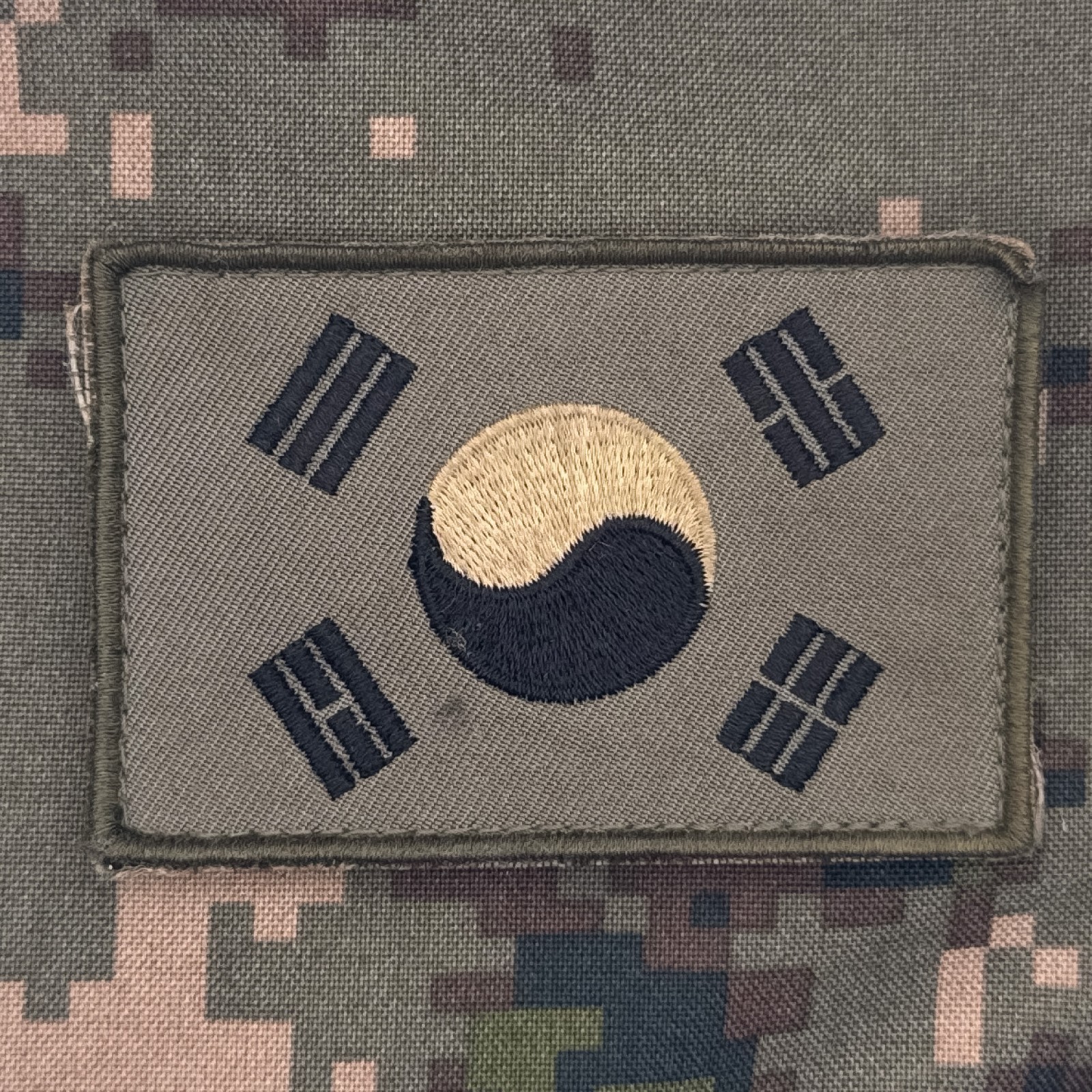 Us Rok Patch South Korean Military (ROK) Combat Subdued Flag Patch (Hook backed) | eBay