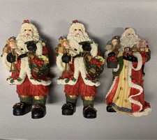 3 Vintage Santa Figurines