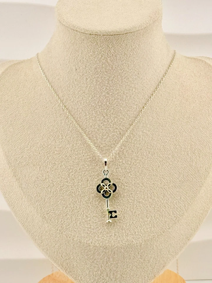 LIMITED EDITION New Pandora Two-Tone Key & Flower Necklace 399339C01-70cm - Image 2 of 4