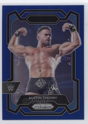 2024 Panini Prizm WWE Blue Prizm /199 Austin Theory #178 1s0i