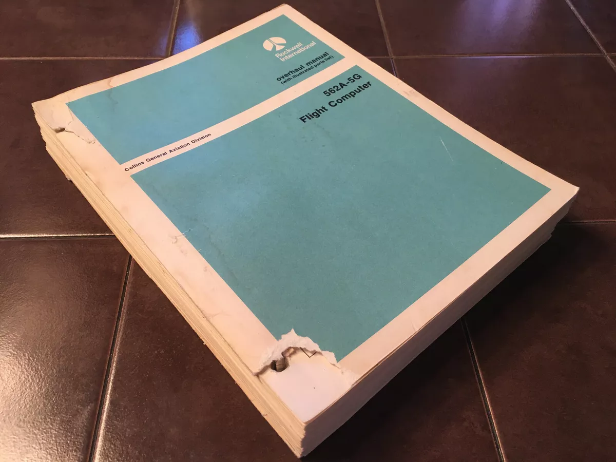 Rockwell Collins 562A-5G Flight Computer Overhaul & Parts Manual