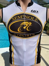 Louis Garneau Cycling Jersey Seminole Florida Cyclists shirt Mens XS