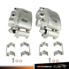Pair Front Brake Calipers For Chevy Silverado 1500 2008-2018 GMC Sierra Yukon