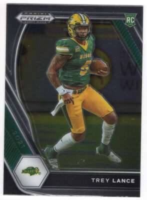 Trey Lance 2021 Panini Prizm Draft Picks #120 RC Rookie Card NDSU Bison 49ers