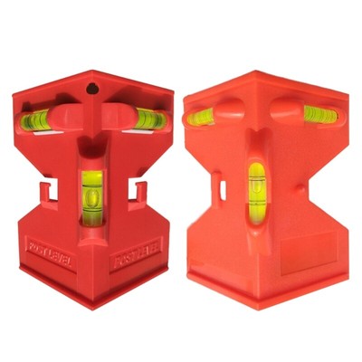 Level Tool with Elastic Check Bubble Level for Posts Pipe Leveling