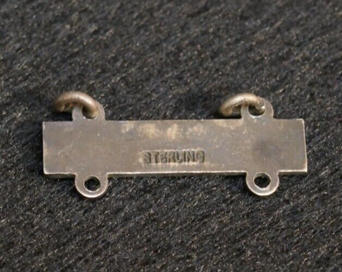 WWII US Army Marksmanship Badge Qualification Bar CARBINE 'Sterling Silver' - Picture 2 of 3
