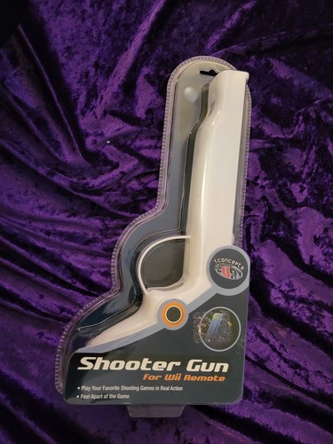 NEW - SHOOTER GUN FOR the WII REMOTE # Wii-103 by iConcepts Game Fury Sakara Int - Picture 1 of 8