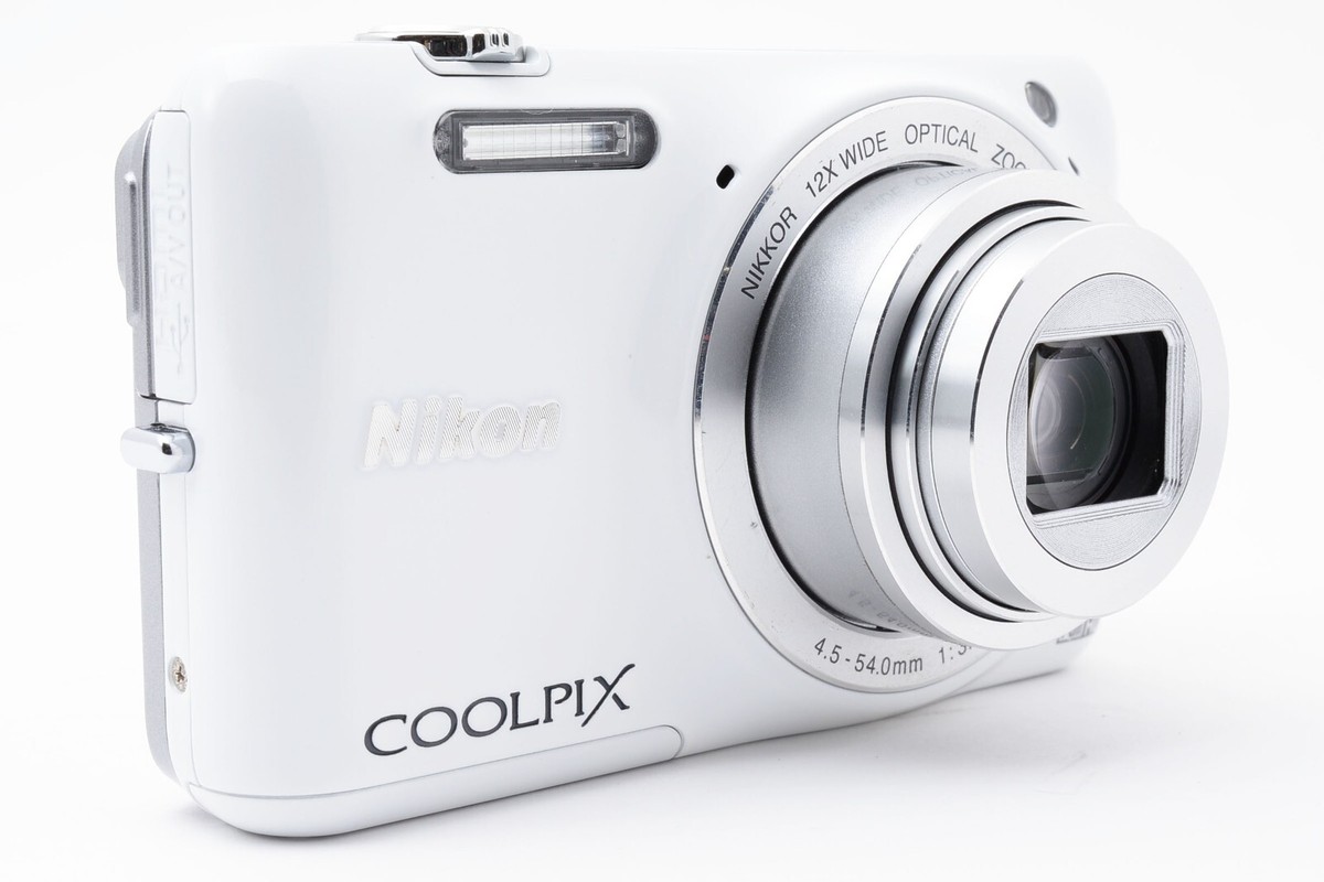 Nikon Coolpix S6600 White 16MP Compact Digital Camera from