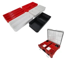 Milwaukee Packout Organizer Compatible Long Nesting Bin 3rd Height