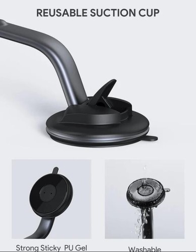 SUPPORTO CELLULARE UNIVERSALE PER AUTO CON VENTOSA PORTA CELLULARE 360° - Foto 5 di 8