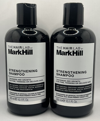 2x MarkHill The Hair Lab stärkendes Shampoo für Dicke & Wachstum vegan 300m