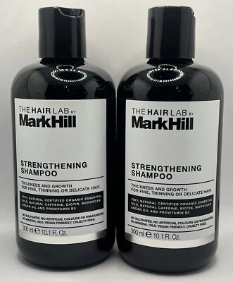 THE HAIR LAB BY MARKHILL 2x MarkHill The Hair Lab Strengthening Shampoo For Thickness & Growth Vegan 300m