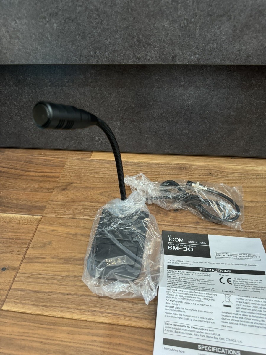 ICOM SM-30 Desktop Microphone New | eBay