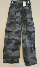 The Children's Place Boys Pull-On Cargo Pants Night Camo Size 4 NEW