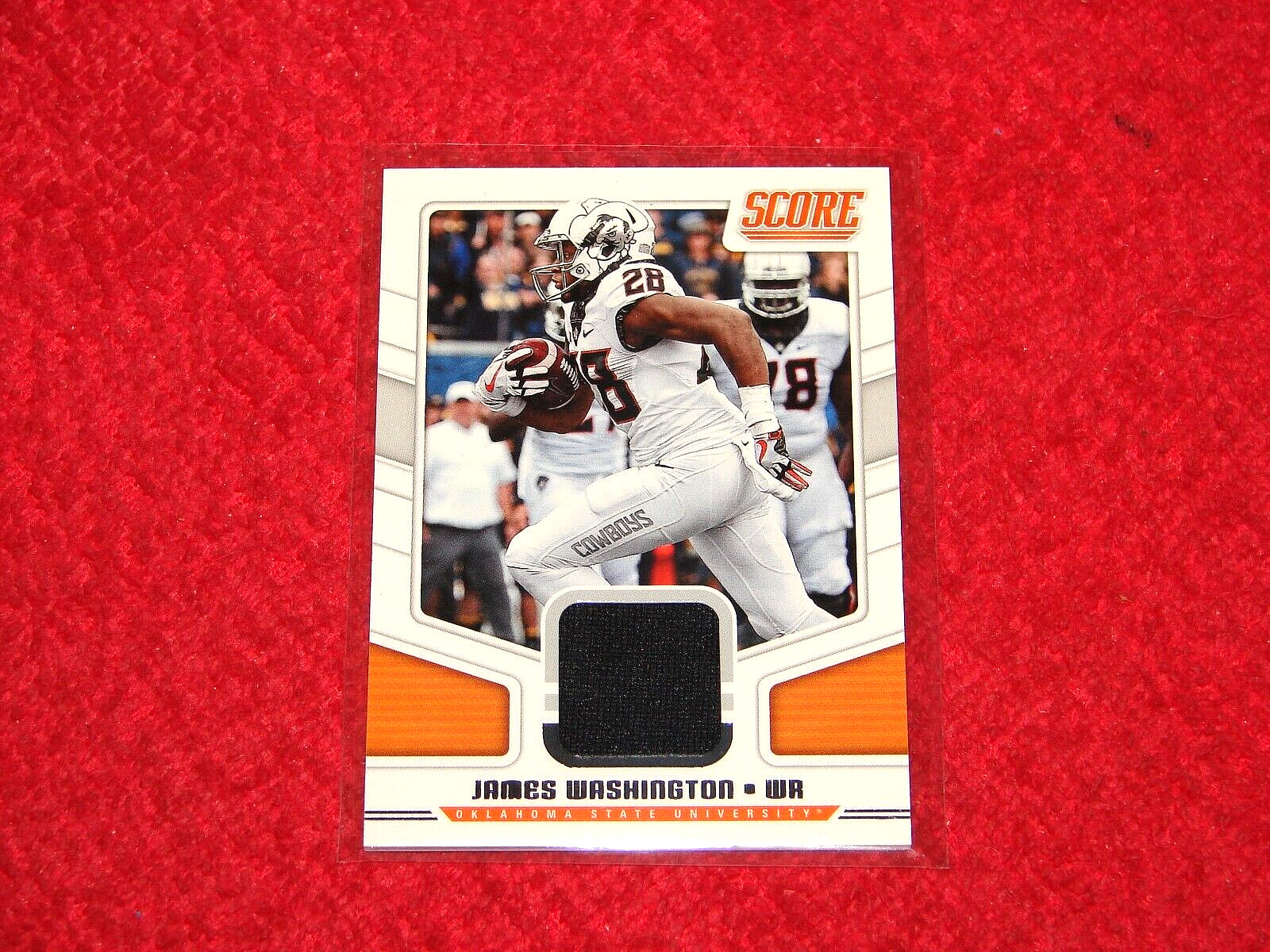 JAMES WASHINGTON OKLAHOMA STATE 2018 SCORE COLLEGIATE JERSEY #13 (CD238)